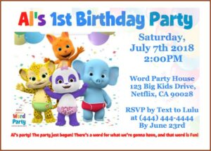 Birthday Party Invitation Template Word