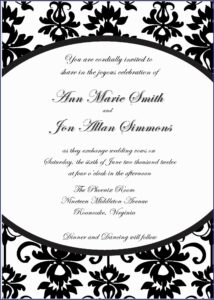 Blank Beach Wedding Invitation Templates