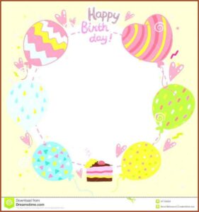 Blank Birthday Invitation Templates For Microsoft Word