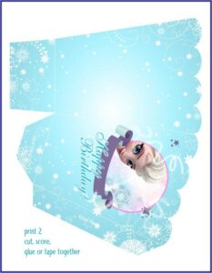 Blank Frozen Birthday Invitations