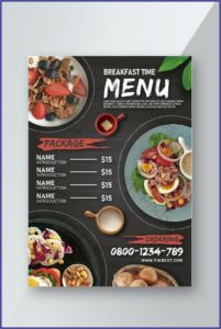 Breakfast Menu Template Free Download