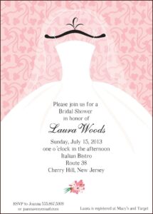 Bridal Luncheon Invitations Templates