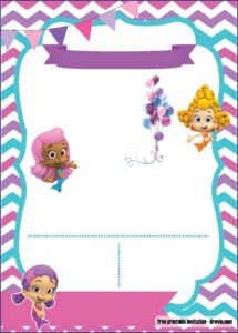 Bubble Guppies Invitation Template