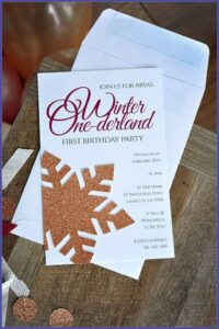 Burgundy And Rose Gold Invitations