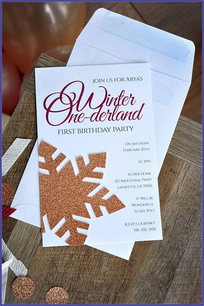 Burgundy And Rose Gold Invitations