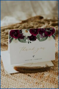 Burgundy Wedding Invitation Free Template
