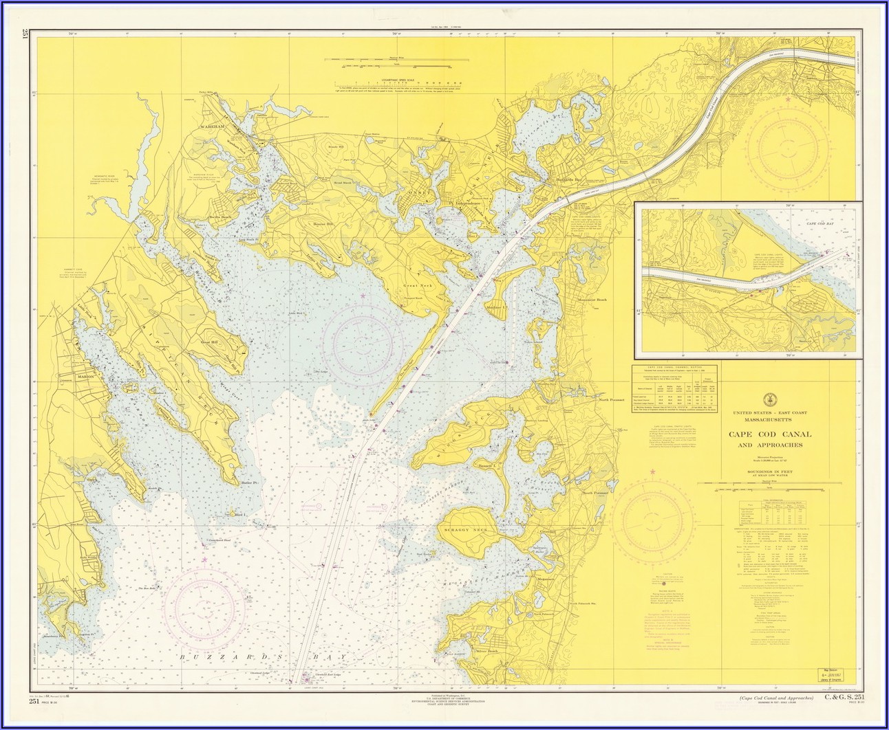 Cape Cod Canal Nautical Chart