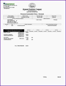 Car Insurance Claim Form Template