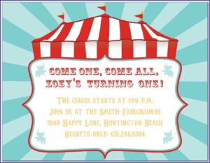 Carnival Ticket Invitations Template