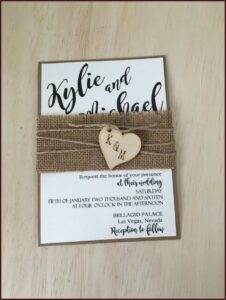 Cheap Rustic Wedding Invitation Sets