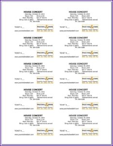Coat Check Tickets Template