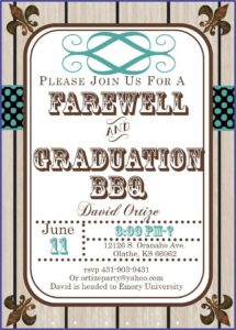 College Farewell Invitation Templates
