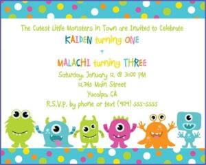 Cookie Monster Invitation Template Free