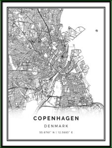 Copenhagen Map Poster