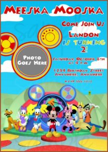Create Free Mickey Mouse Birthday Invitations
