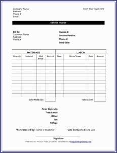 Deposition Invoice Template