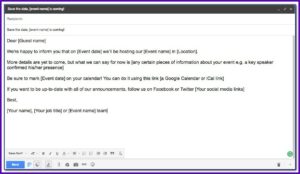 Destination Wedding Save The Date Email Template