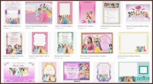 Disney Princess Birthday Invitations Free