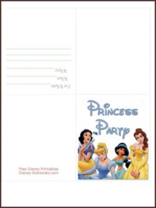 Disney Princess Invitations Templates