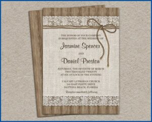 Diy Rustic Wedding Invitations
