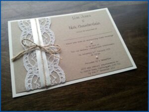 Diy Vintage Wedding Invitations