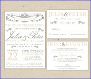 Downloadable Free Wedding Invitation Templates For Word