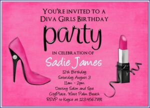 Editable Barbie Birthday Invitations Templates Free