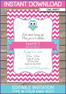 Editable Birthday Invitations Templates Free With Photo