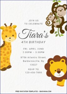 Editable Birthday Invitations Templates Free Word