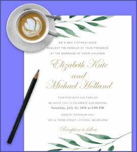 Editable Free Wedding Invitation Templates For Word