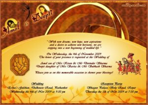 Editable Wedding Invitation Templates India