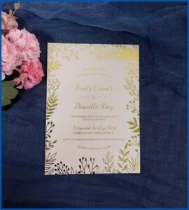 Elegant Rose Gold Wedding Invitations