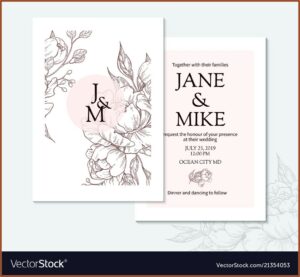 Elegant Wedding Card Template