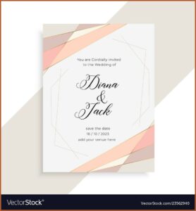 Elegant Wedding Invitation Card