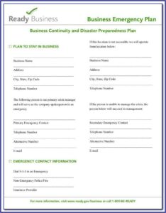 Emergency Succession Plan Template