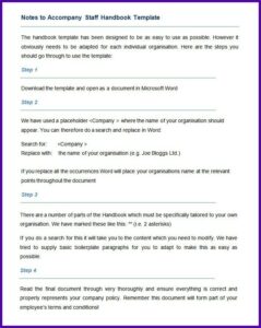 Employee Handbook Templates