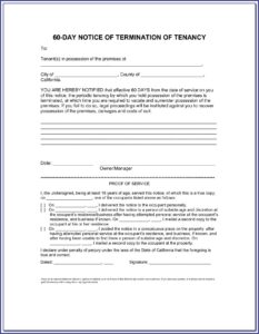 Eviction Notice Template Free Download