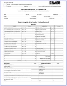 Financial Worksheet For Loan Modification Template