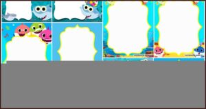 First Birthday Baby Shark Invitation Free