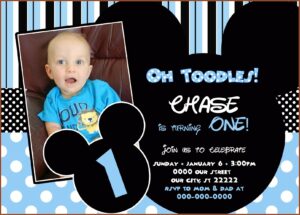 First Birthday Invitation Blank Templates