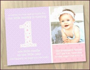 First Birthday Invitations Girl Free