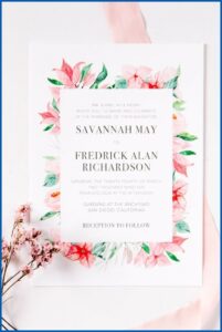 Floral Designs Wedding Invitations