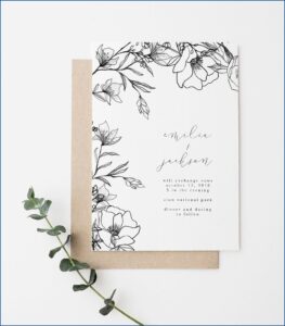 Floral Vintage Wedding Invitations