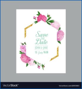 Floral Wedding Invitation Template