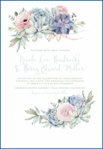 Floral Wedding Invitation Templates