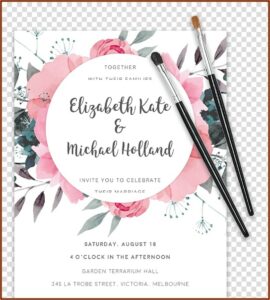 Floral Wedding Invitation Templates Free Download