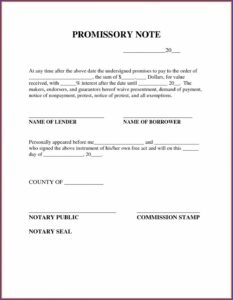 Format Promissory Note
