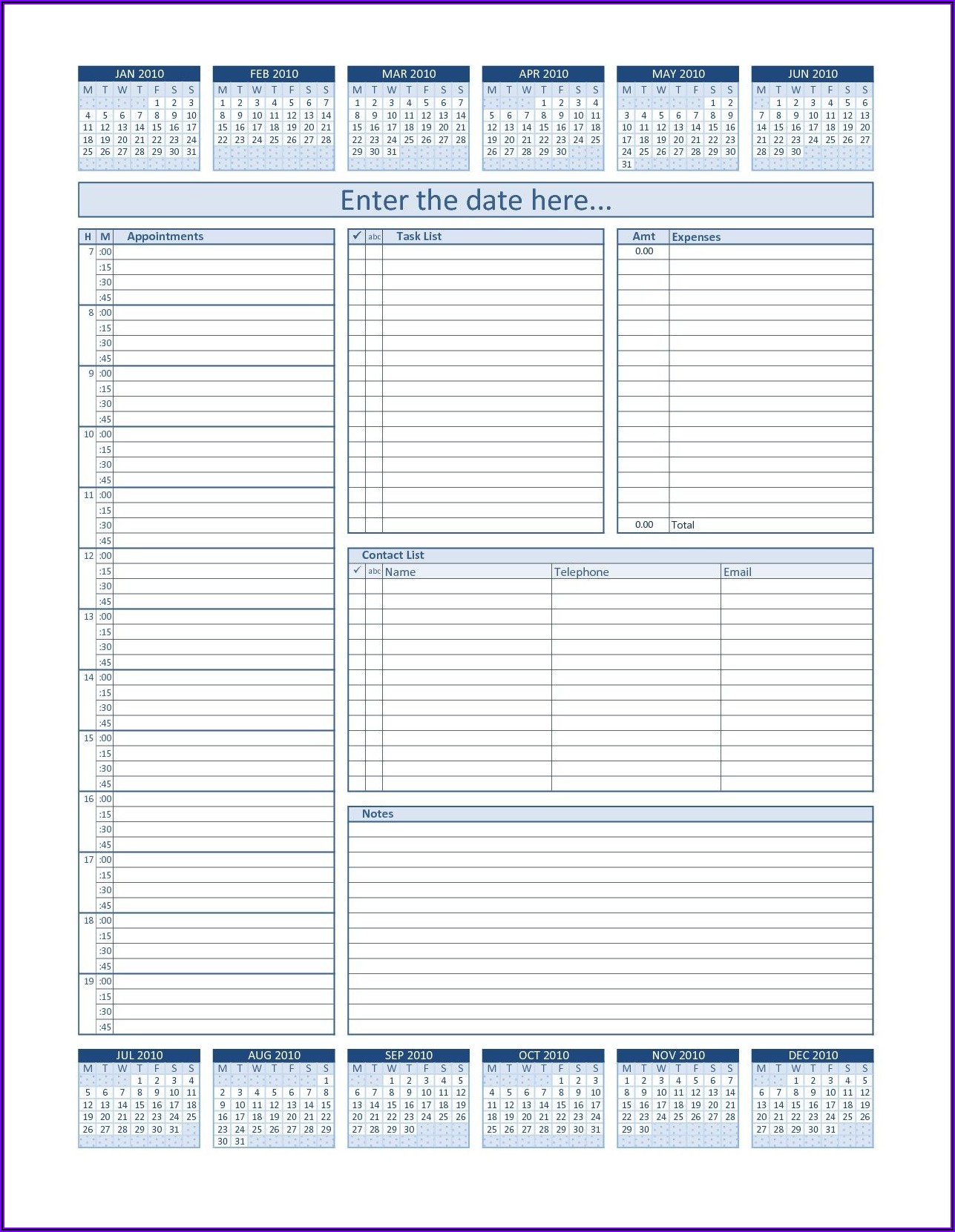 Franklin Covey Planner Templates