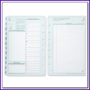 Franklin Planner Template Pdf
