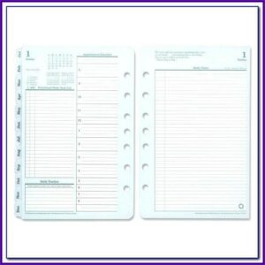Franklin Planner Templates Download